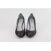 JANTA ezüst-fekete magassarkú cipő